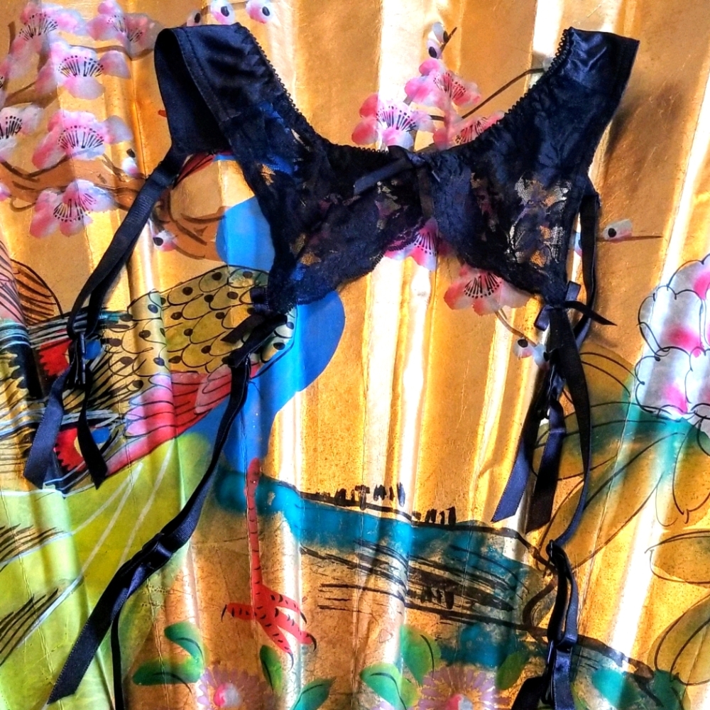 3 for $10 Black Lace Garter Belt